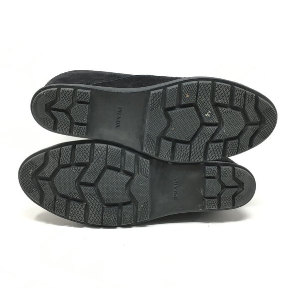 Prada Wedge Ankle Boots Booties Size 37.5/7.5 US - Picture 9 of 11